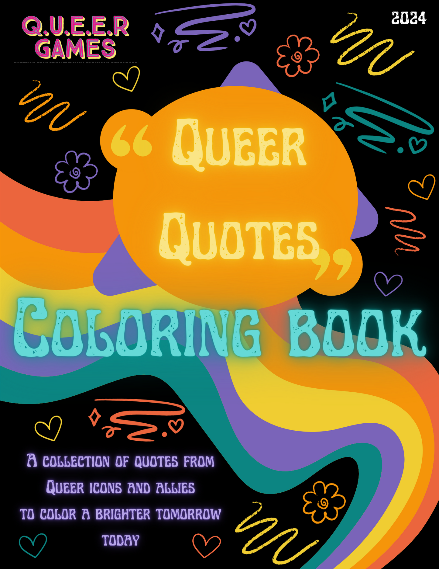 Queer Quotes coloring book